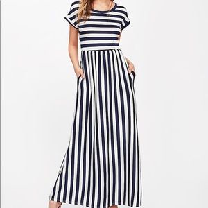 Striped maxi dress